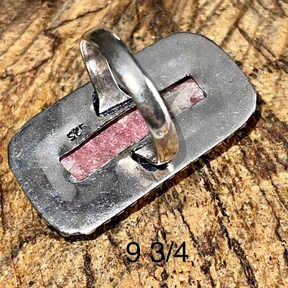 Rosaline Pink Thulite Ring Size 9 3/4 - Picture 6 of 9